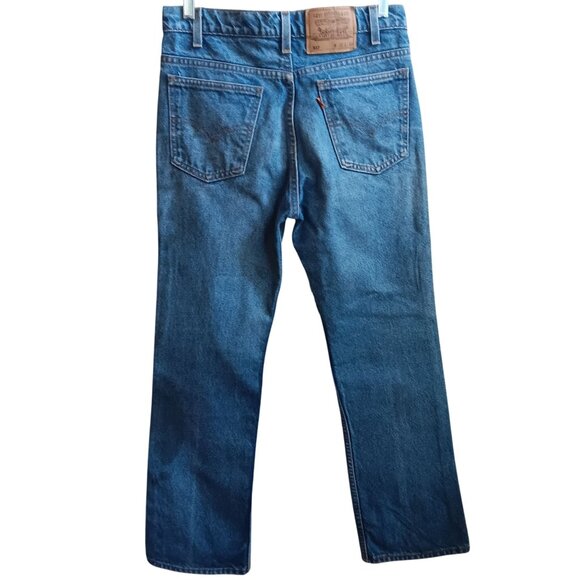 32x30 Men's Levis 517 Vintage 90s Bootcut Jeans Orange Tab Medium Wash MADE USA - Picture 1 of 8